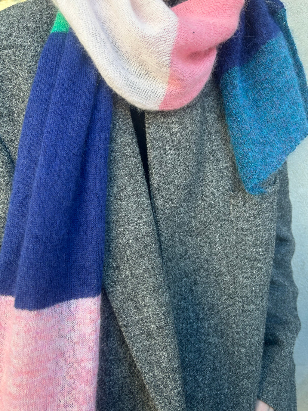 Alpaca Scarf Multicolour Stripes – One of a Kind no 2