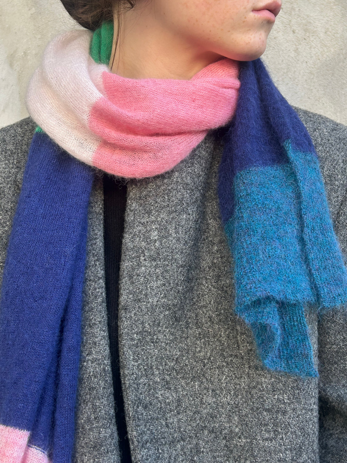 Alpaca Scarf Multicolour Stripes – One of a Kind no 2
