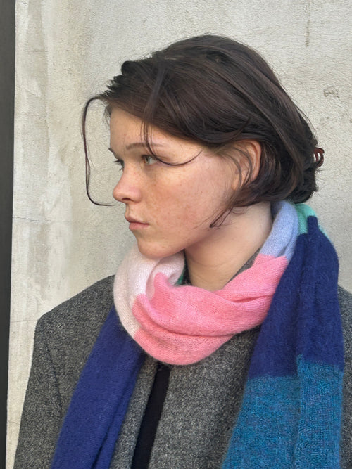 Alpaca Scarf Multicolour Stripes – One of a Kind no 2