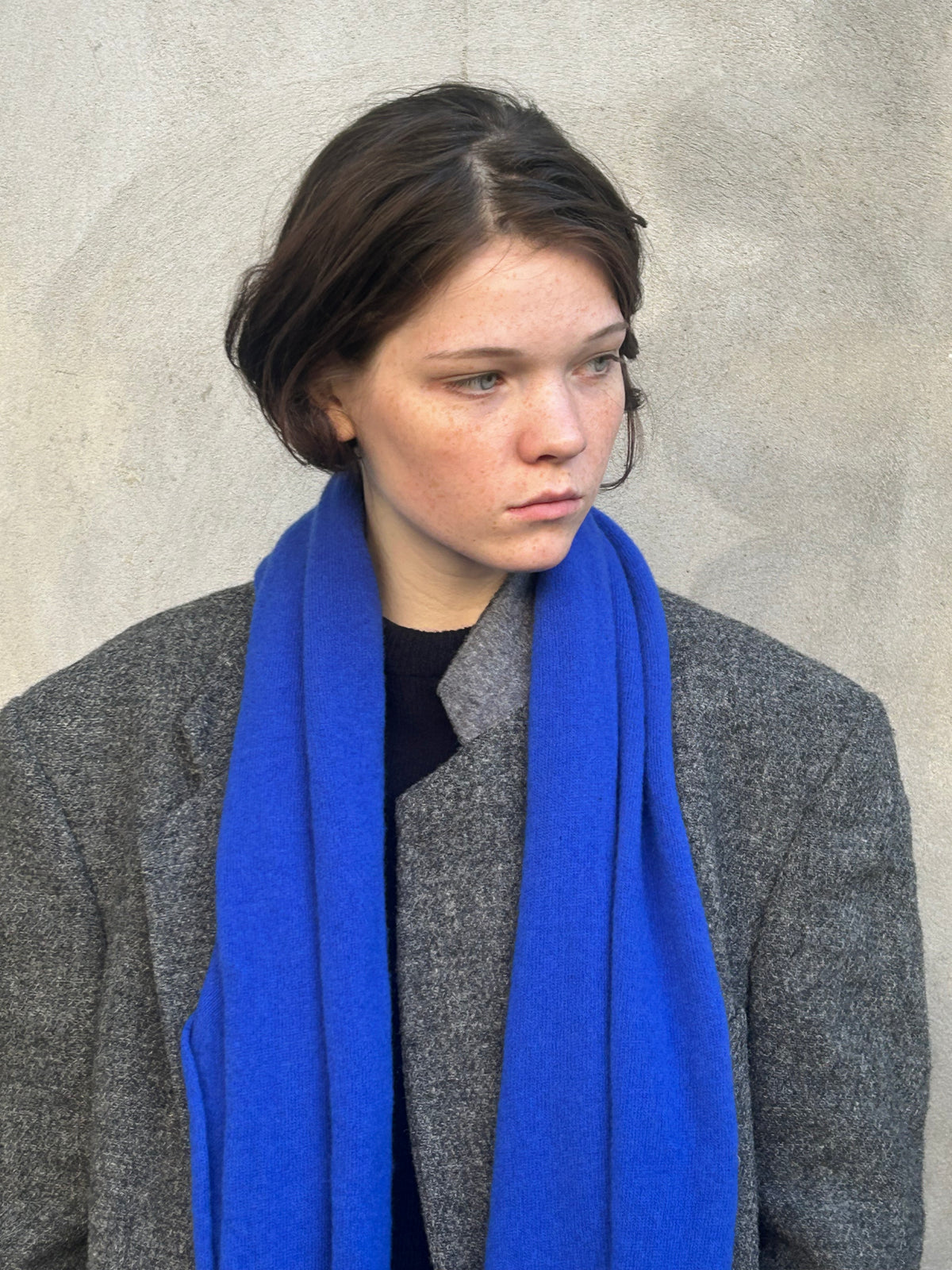 Classic Baby Merino Scarf Cobalt Blue