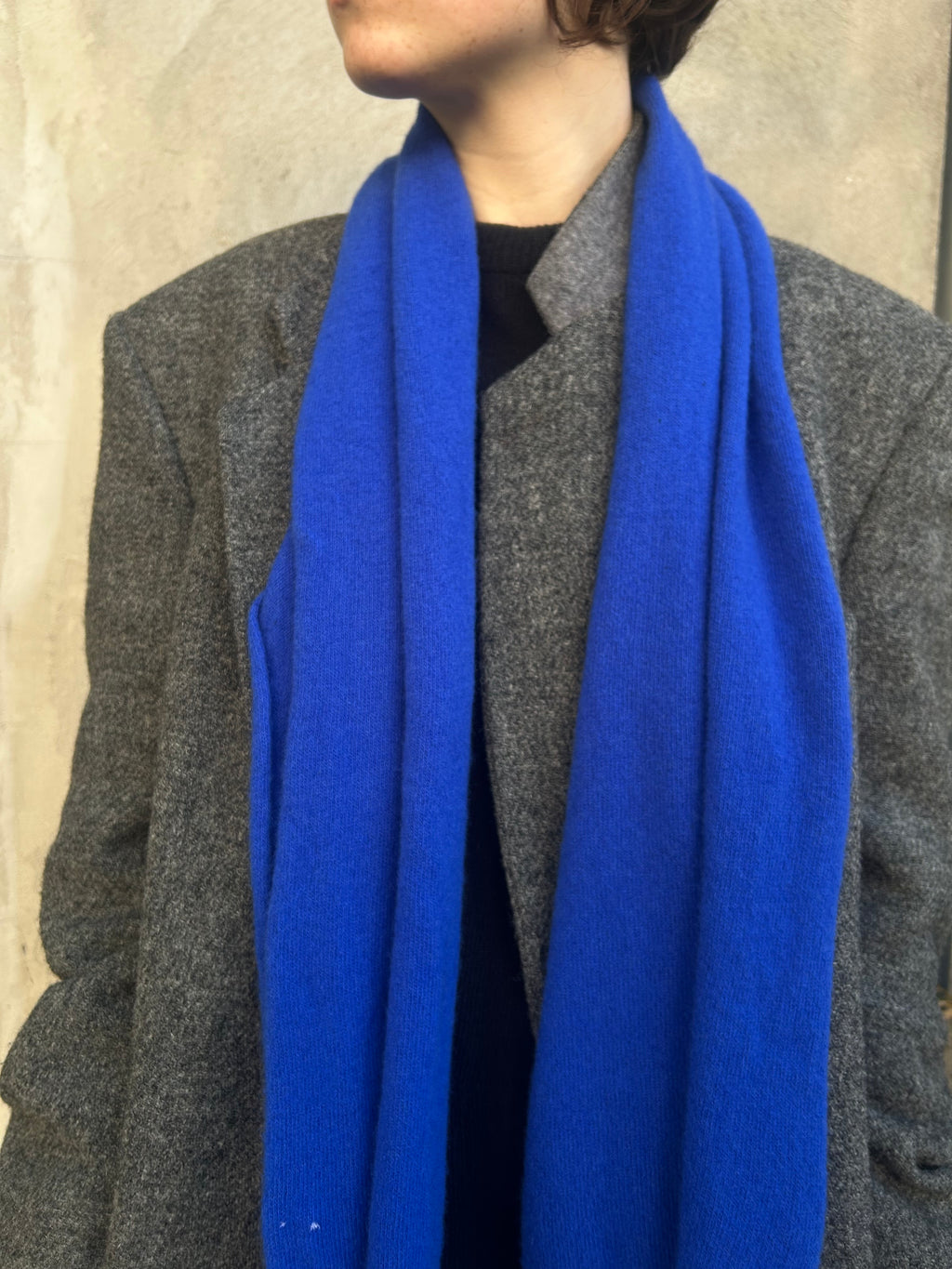 Classic Baby Merino Scarf Cobalt Blue