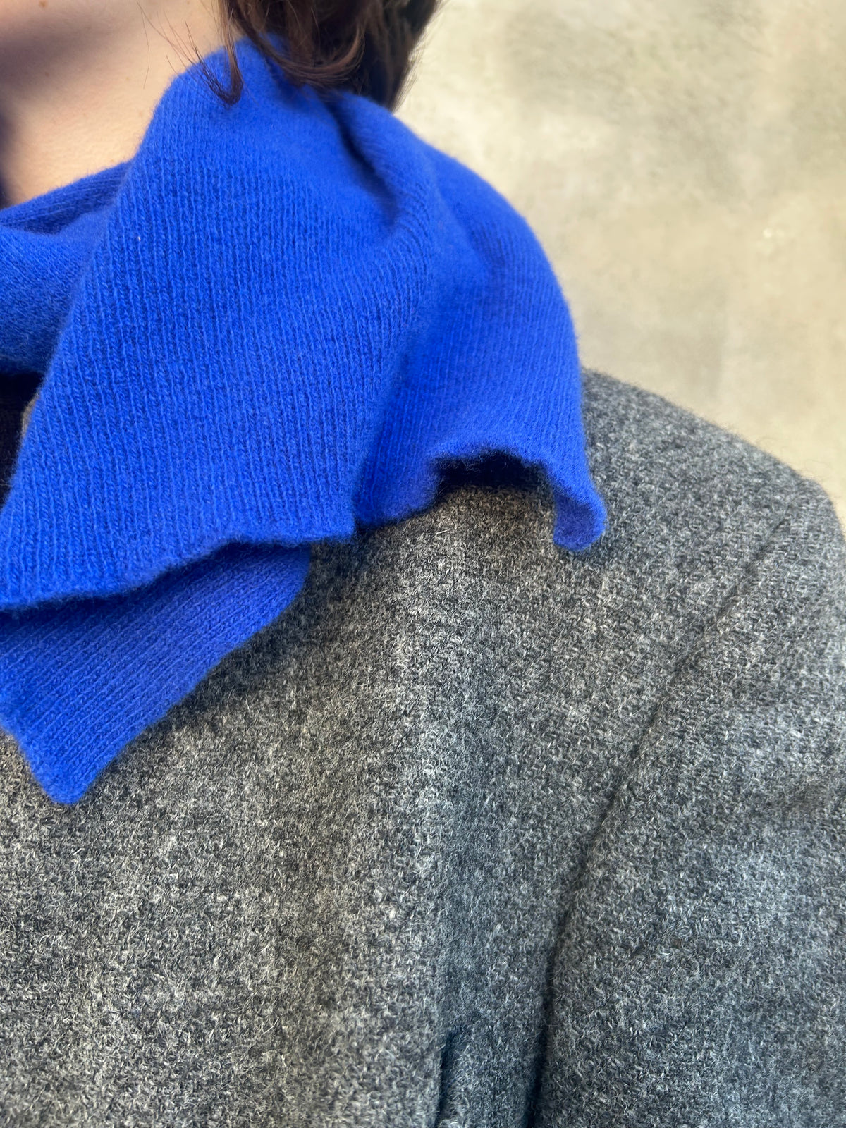Classic Baby Merino Scarf Cobalt Blue