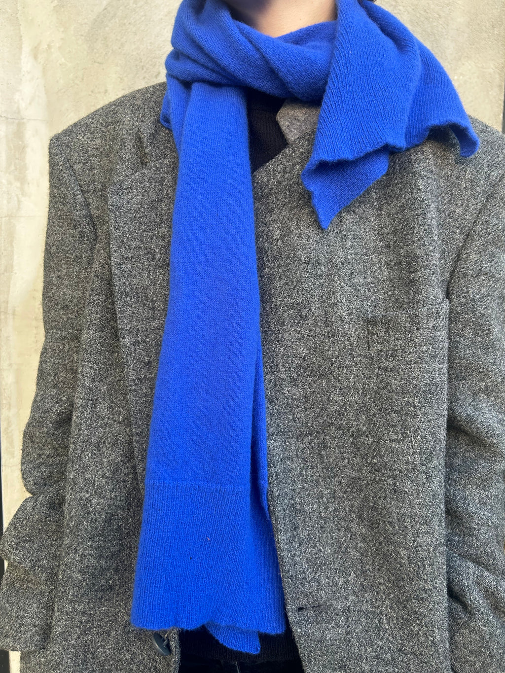 Classic Baby Merino Scarf Cobalt Blue
