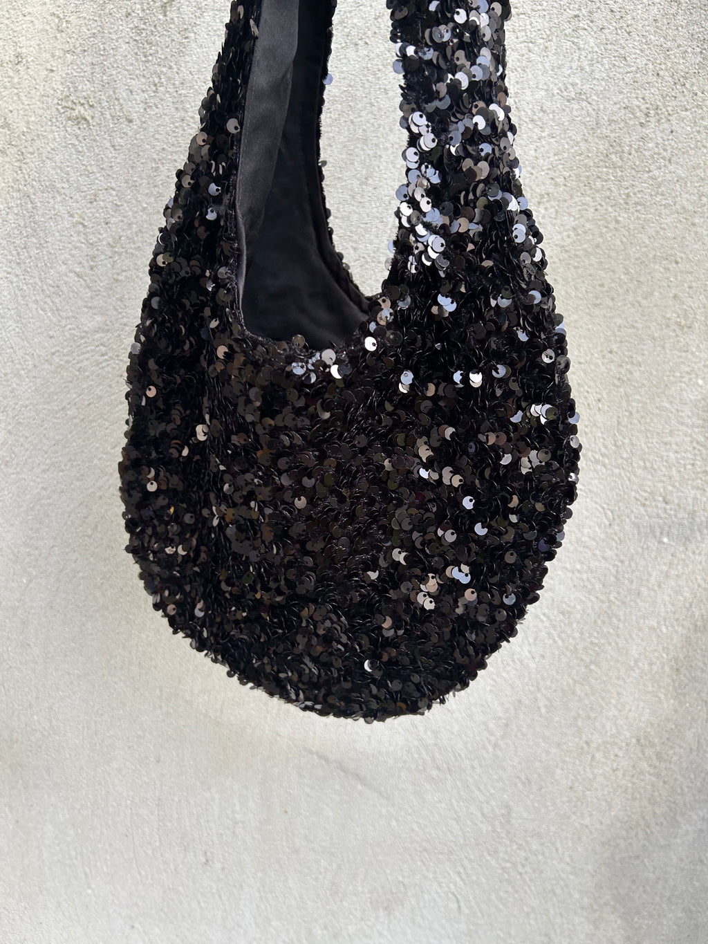 Mini Moonlight Hobo – Velvet Sequin Handbag