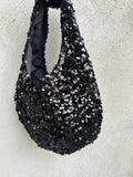 Mini Moonlight Hobo – Velvet Sequin Handbag