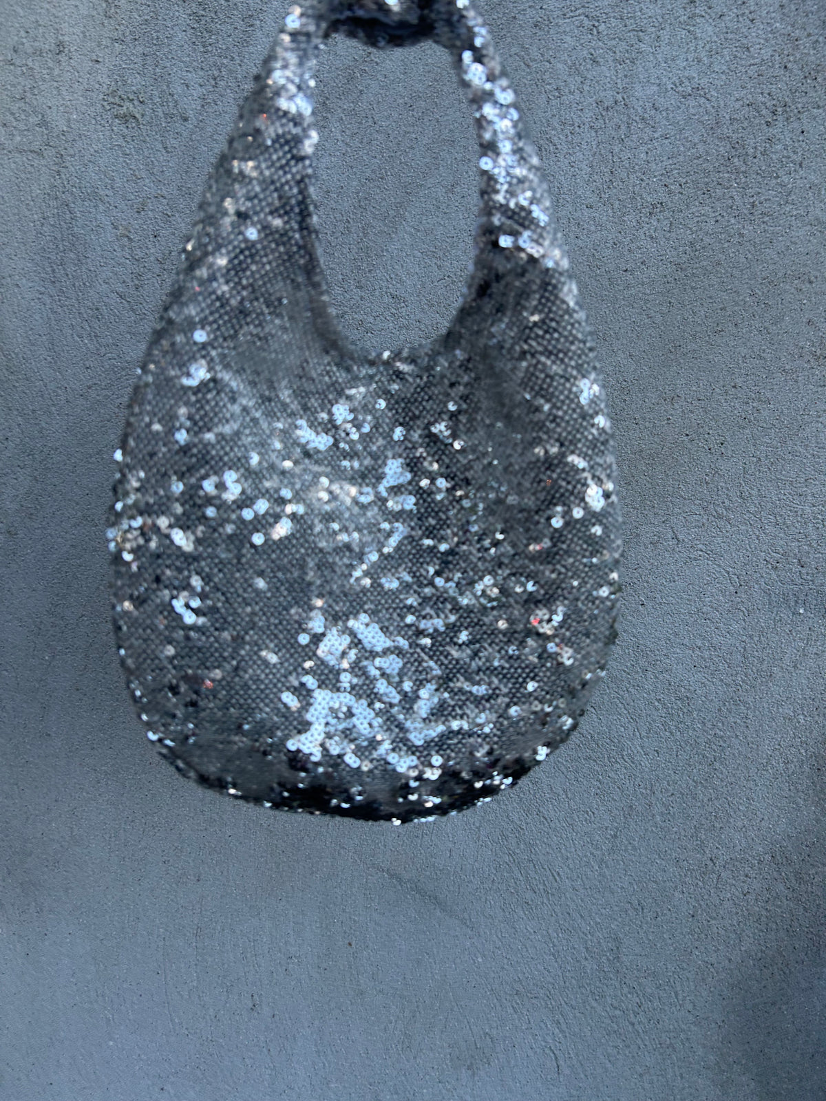 Mini Moonlight Hobo – Silver Sequin Handbag | Limited Edition