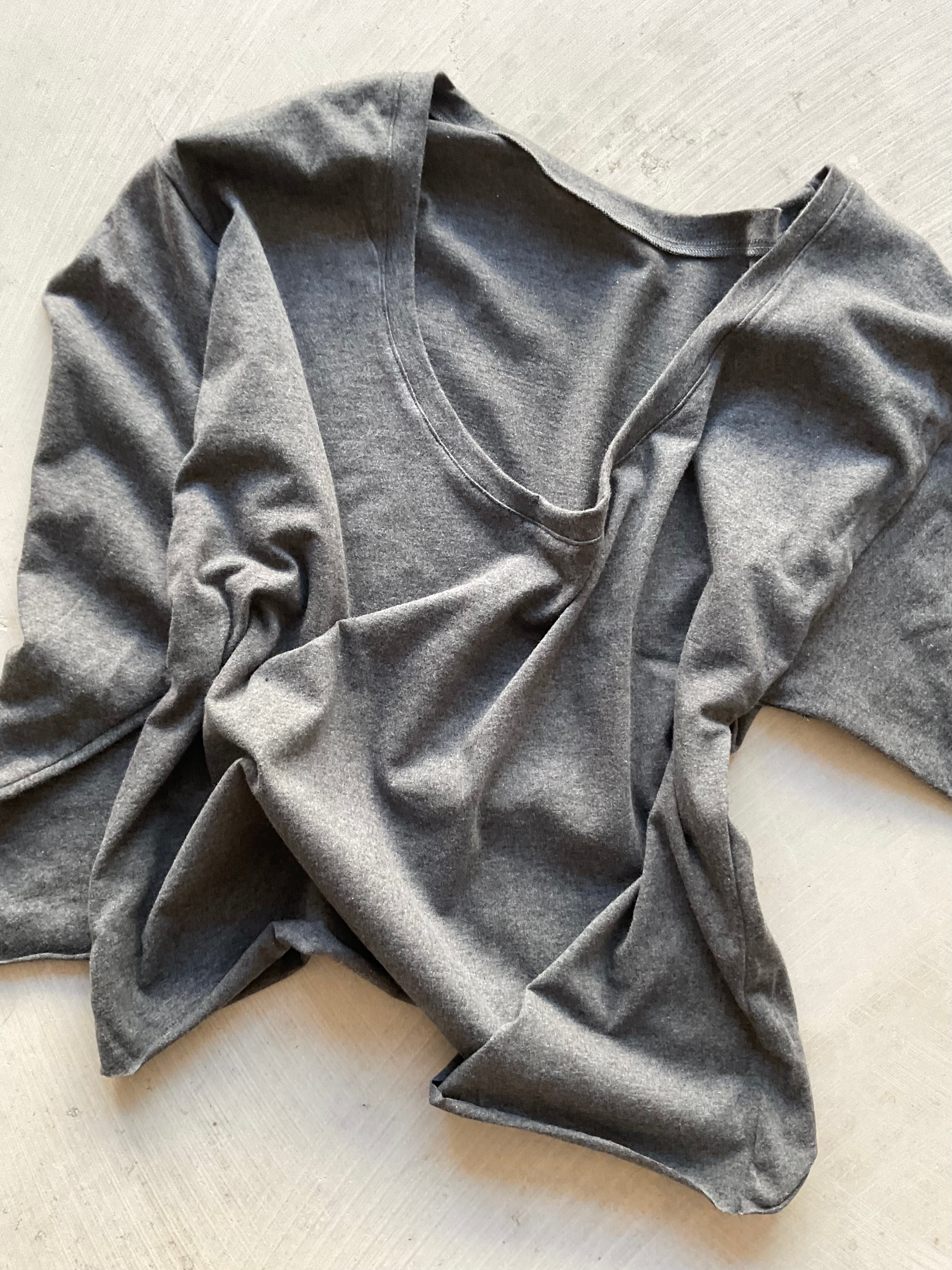 Bella Top — Open Back (Brushed Cotton) grey