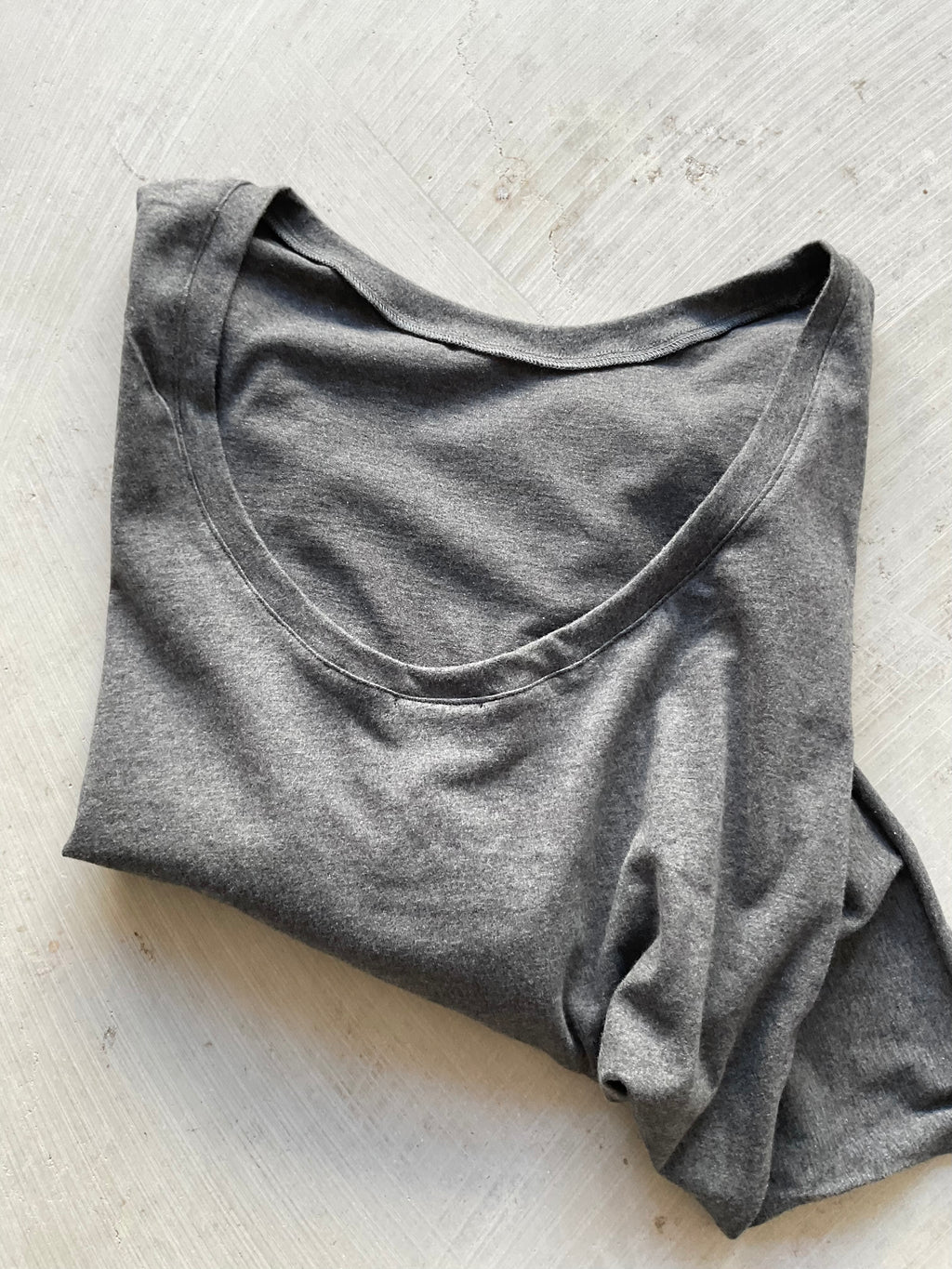 Bella Top — Open Back (Brushed Cotton) grey