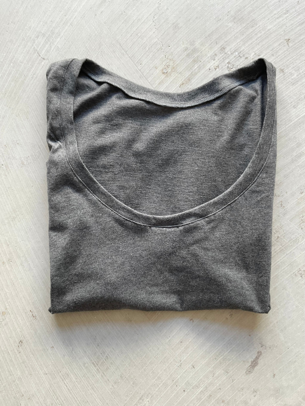 Bella Top — Open Back (Brushed Cotton) grey