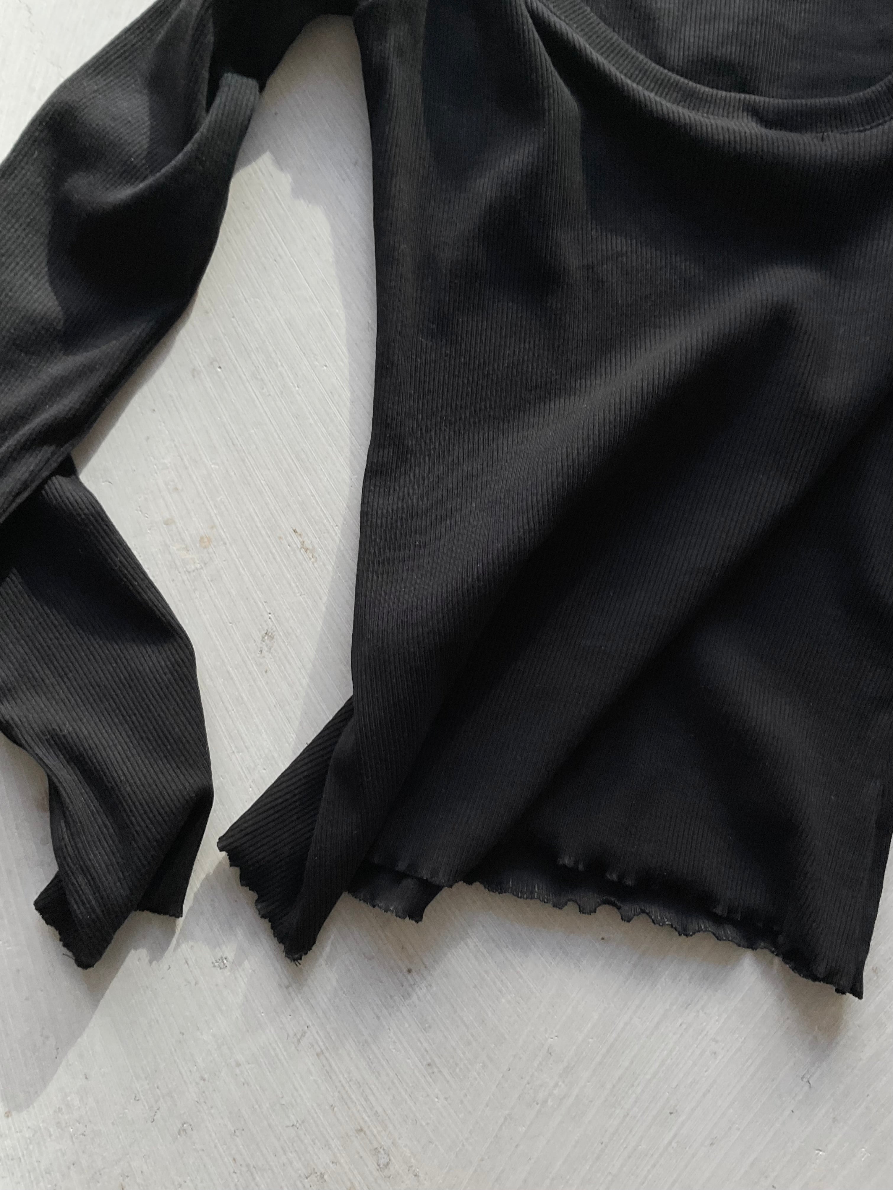 Pia Top — Open Back Black