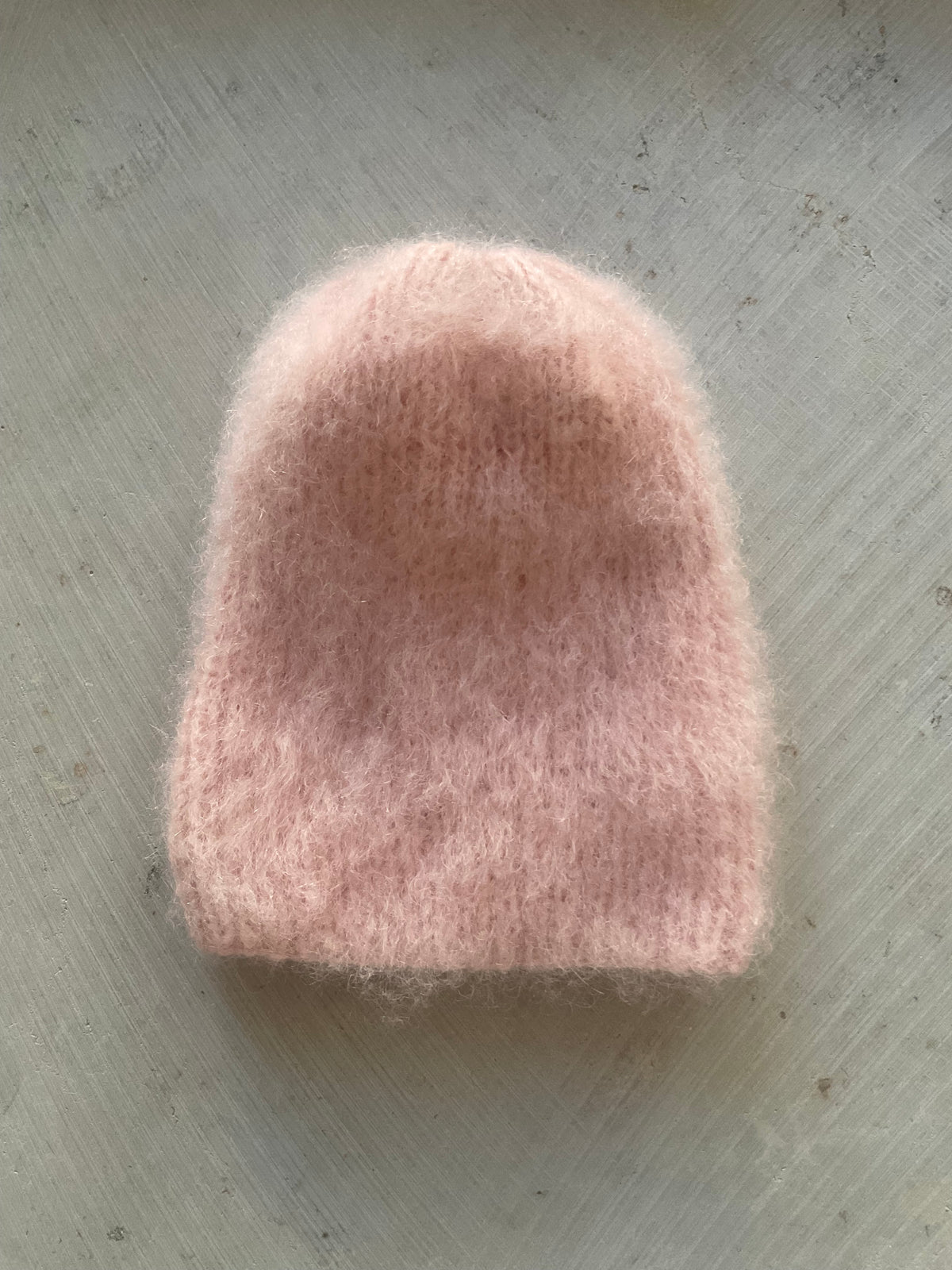 Mohair Beanie – Peach Handmade in Berlin