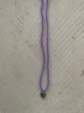 Stone Heart Mohair Necklace Violet