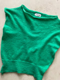 Luna — Baby Alpaca Suri Sleeveless Knit Top Jade Green.