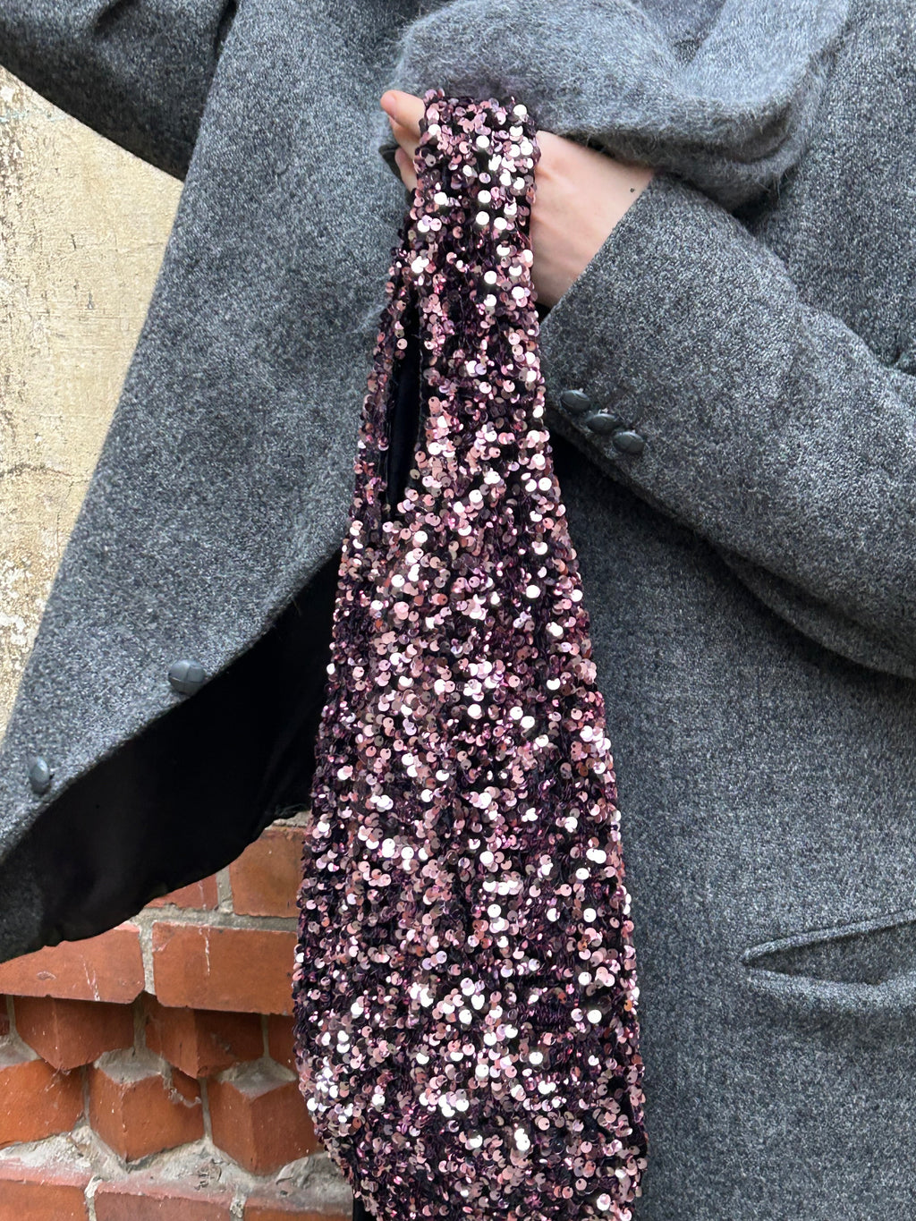 Moonlight Hobo Bag pink champagne