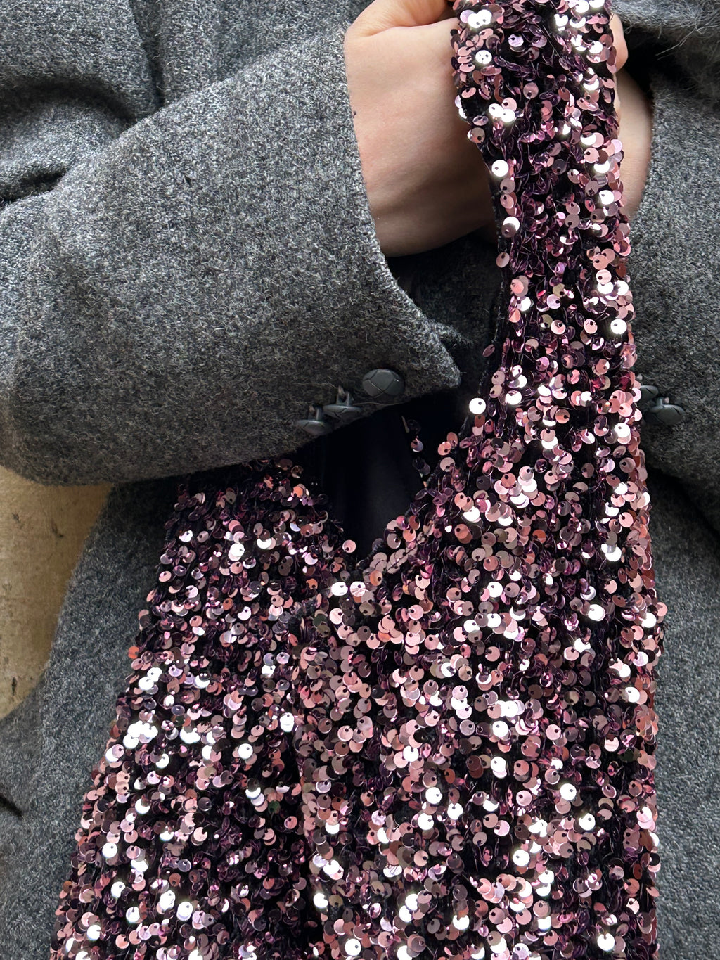 Moonlight Hobo Bag pink champagne