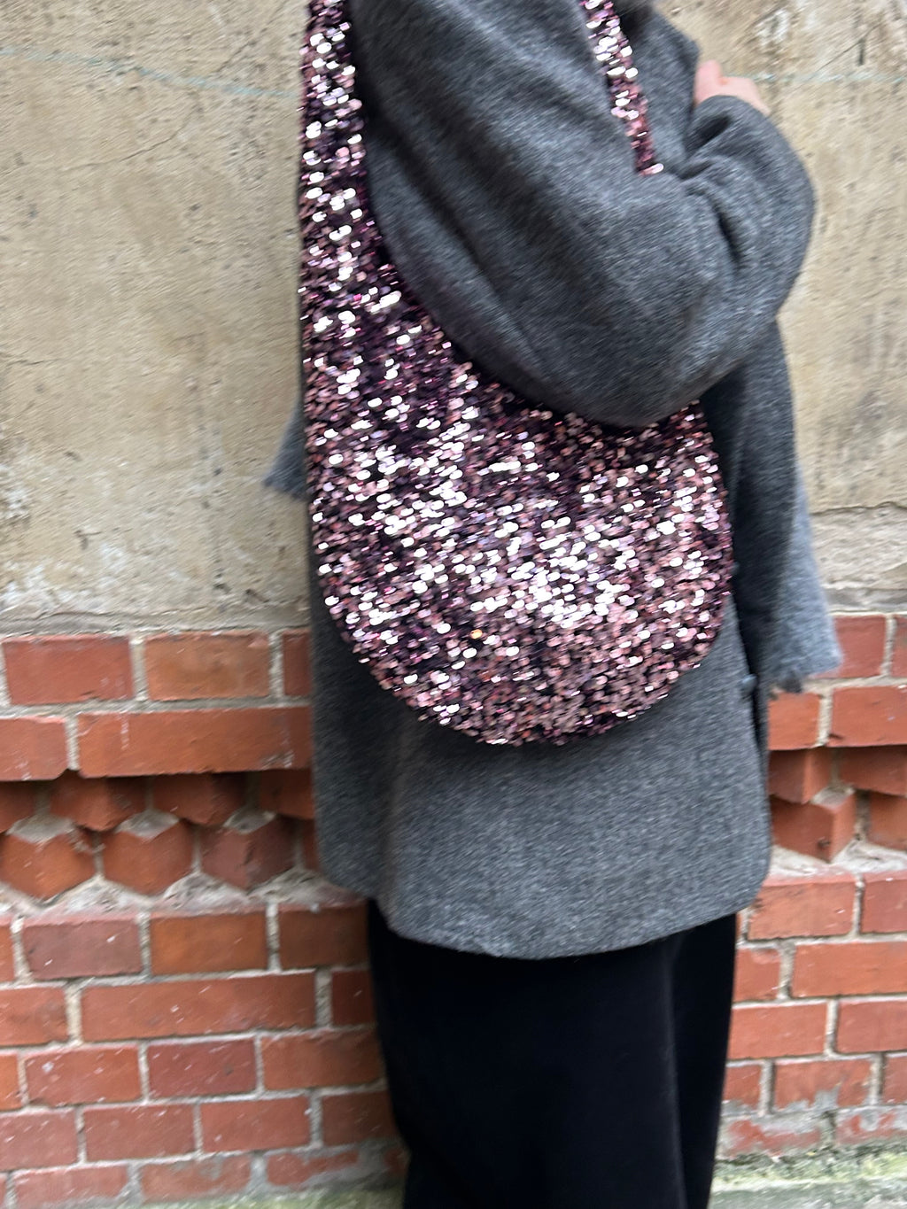 Moonlight Hobo Bag pink champagne