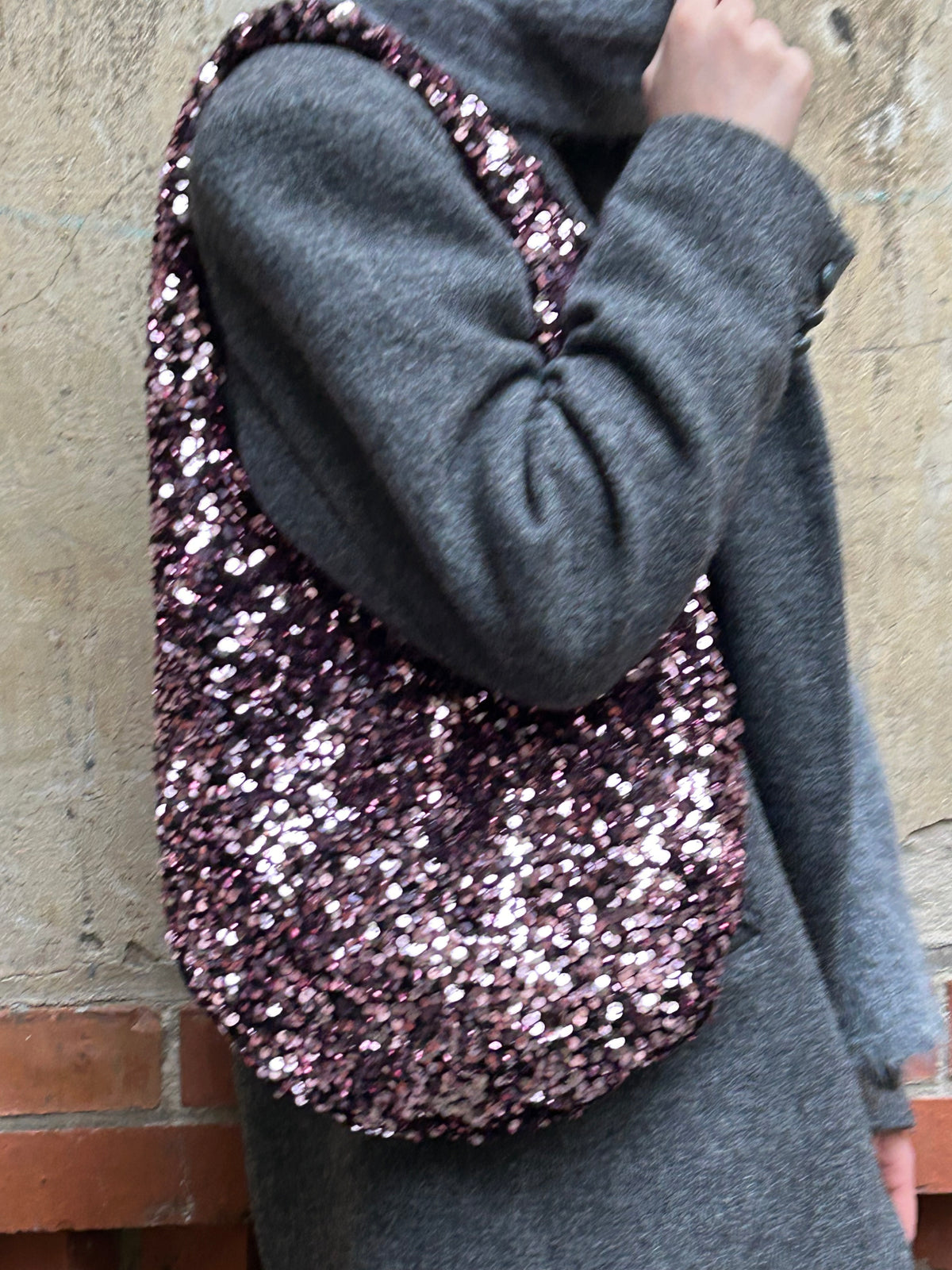Moonlight Hobo Bag pink champagne