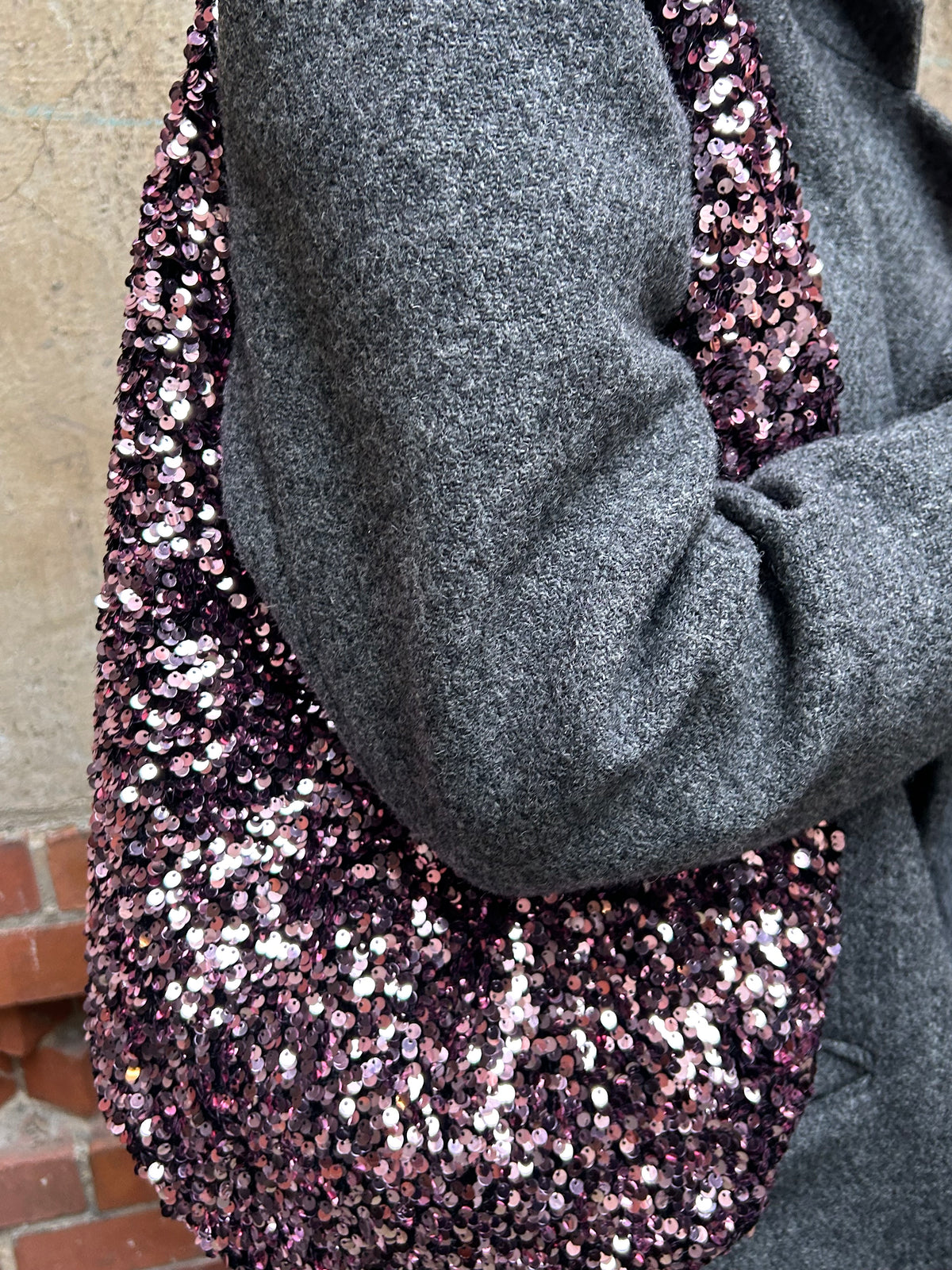 Moonlight Hobo Bag pink champagne