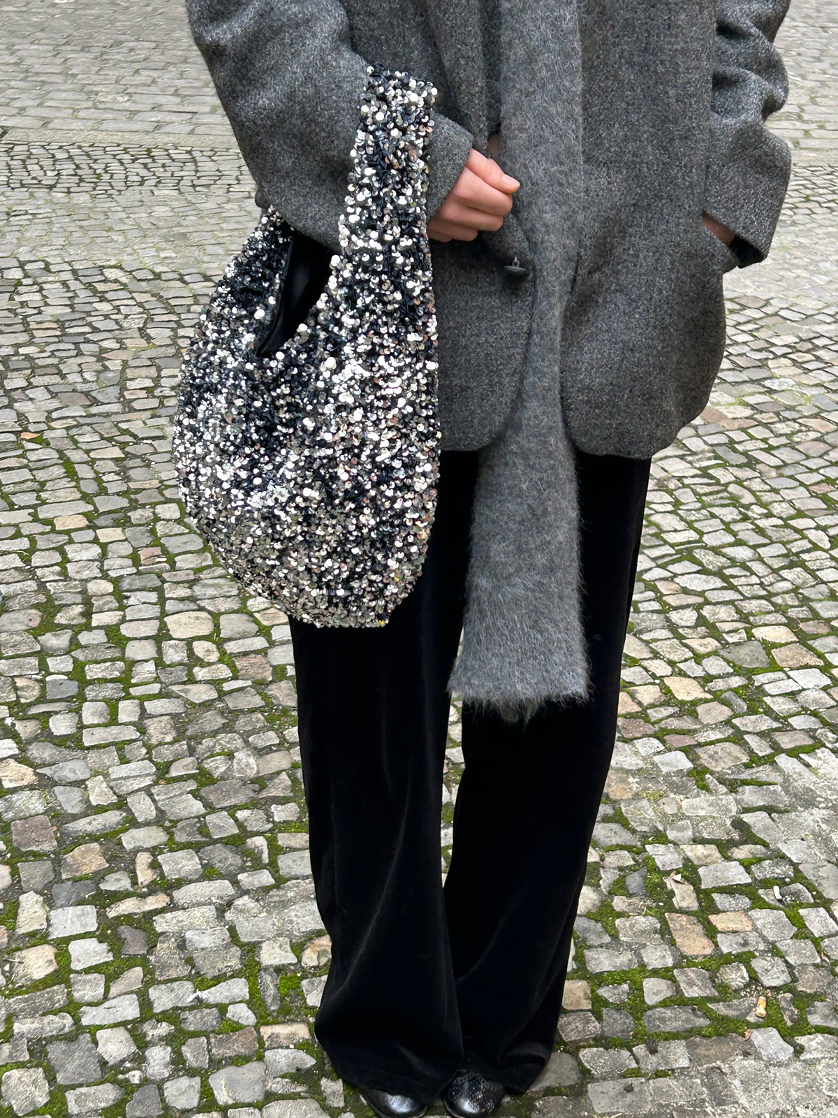 Moonlight Hobo Black Silver