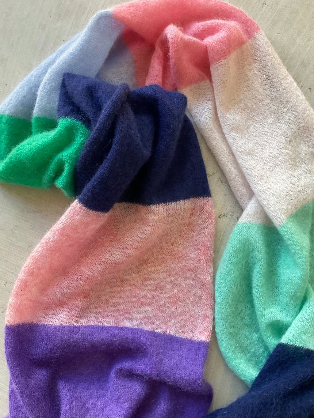 Alpaca Scarf Multicolour Stripes – One of a Kind no 2