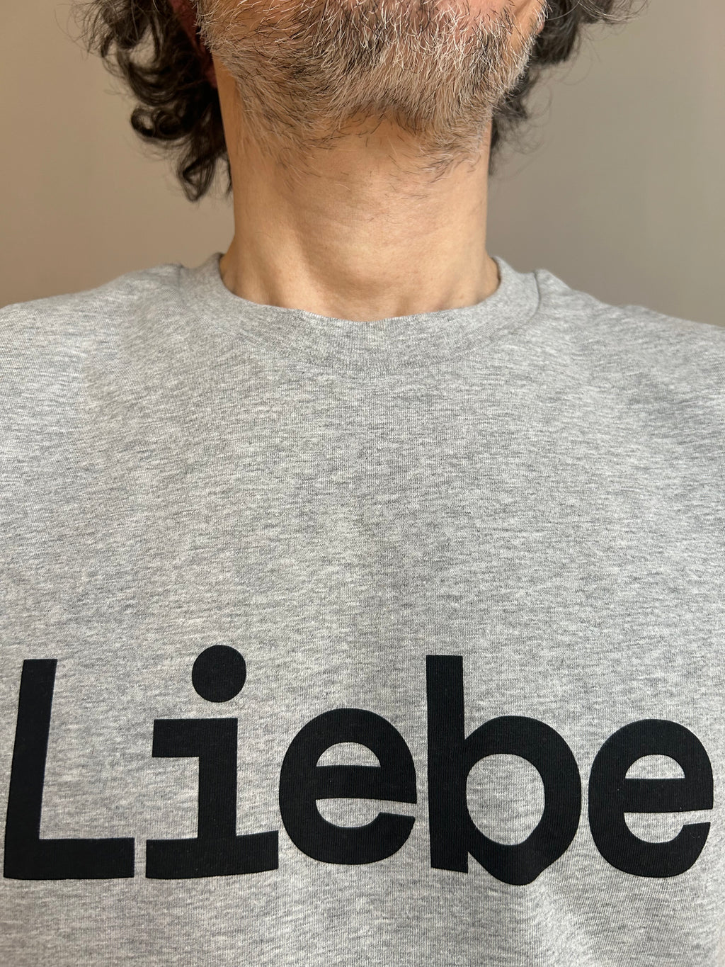 AEM  tshirt LIEBE grey