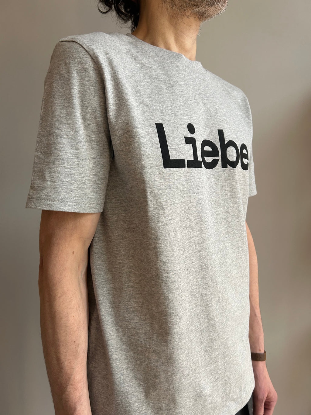 AEM  tshirt LIEBE grey