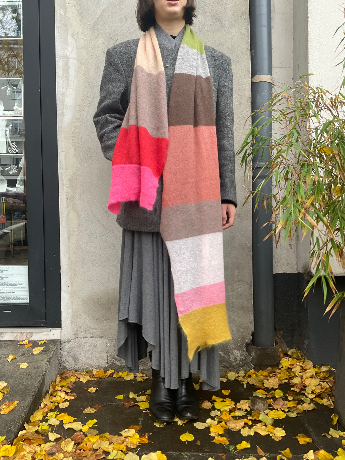 Alpaca Scarf Multicolour Stripes – One of a Kind no 2