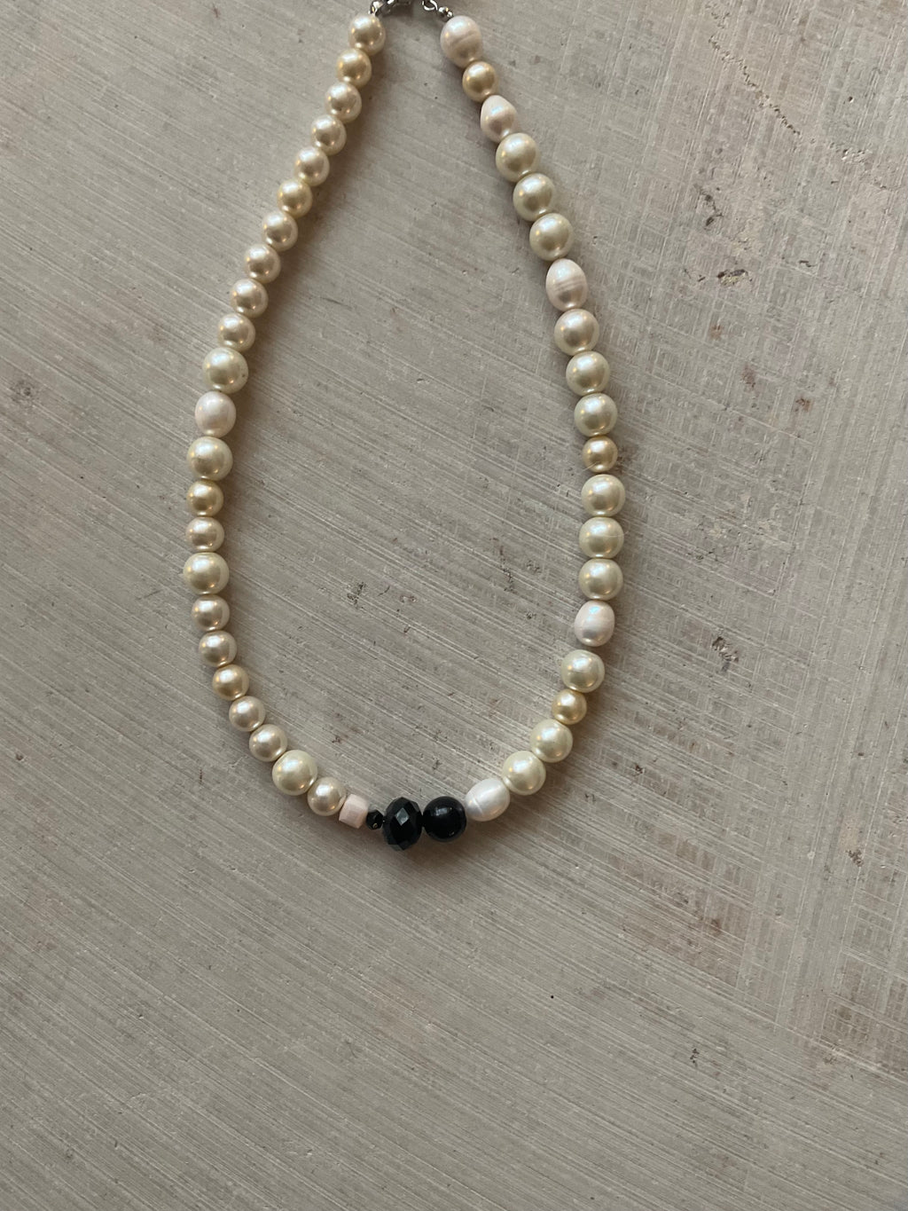 Freshwater Pearl & glass bead Necklace – One of a Kind no 06