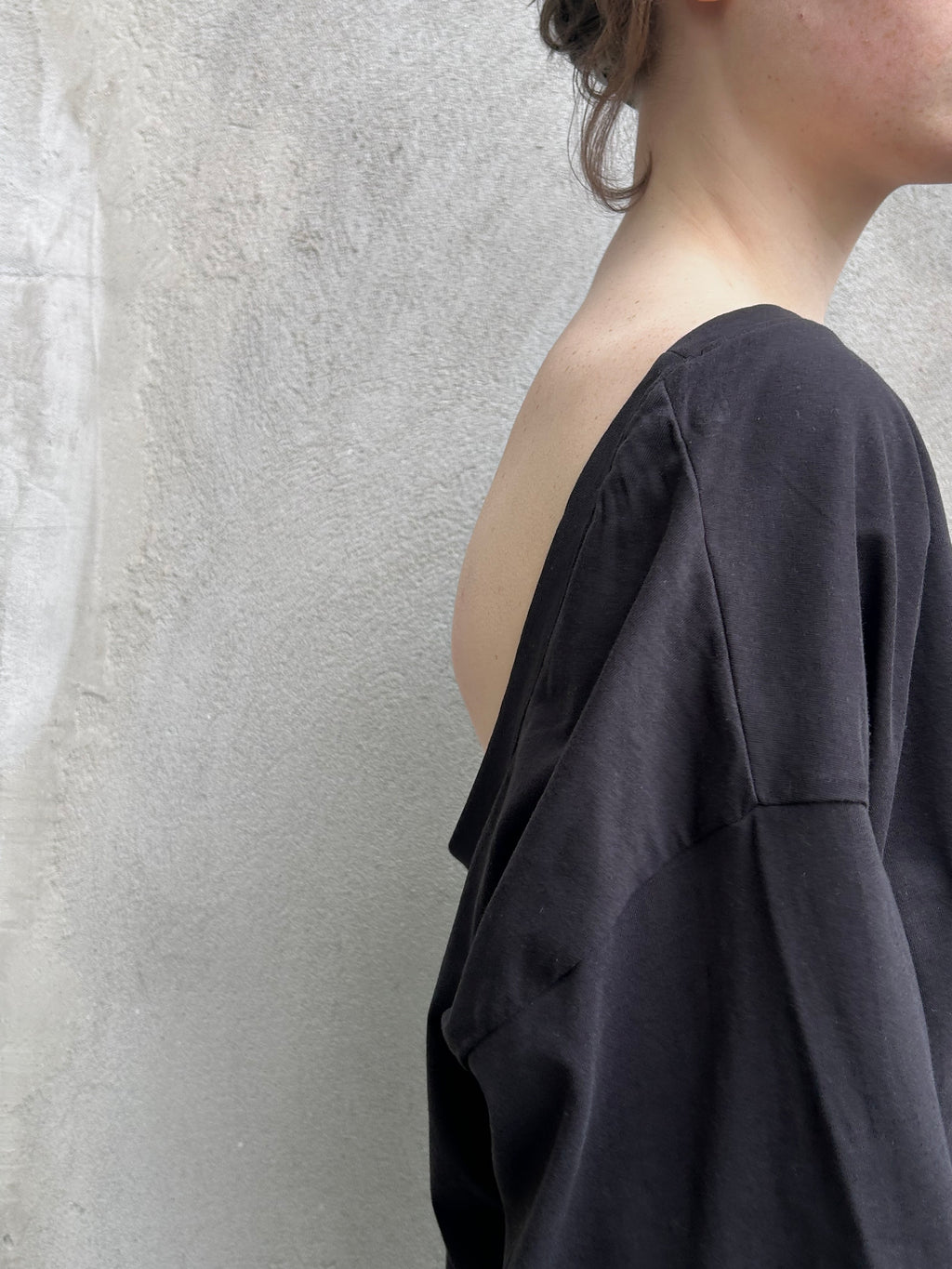 Bella Top — Open Back (Brushed Cotton) black