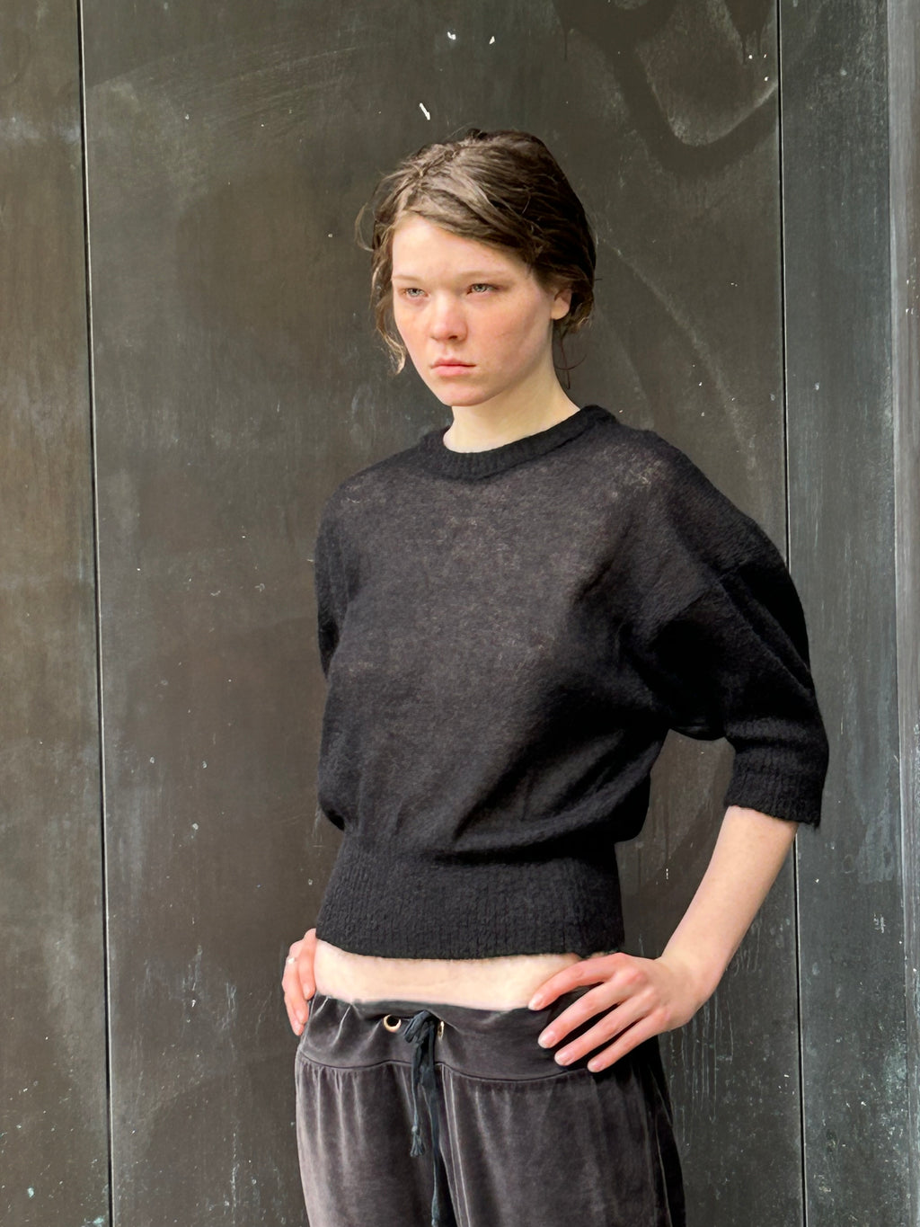 Mona – Baby Alpaca Suri Knit Top