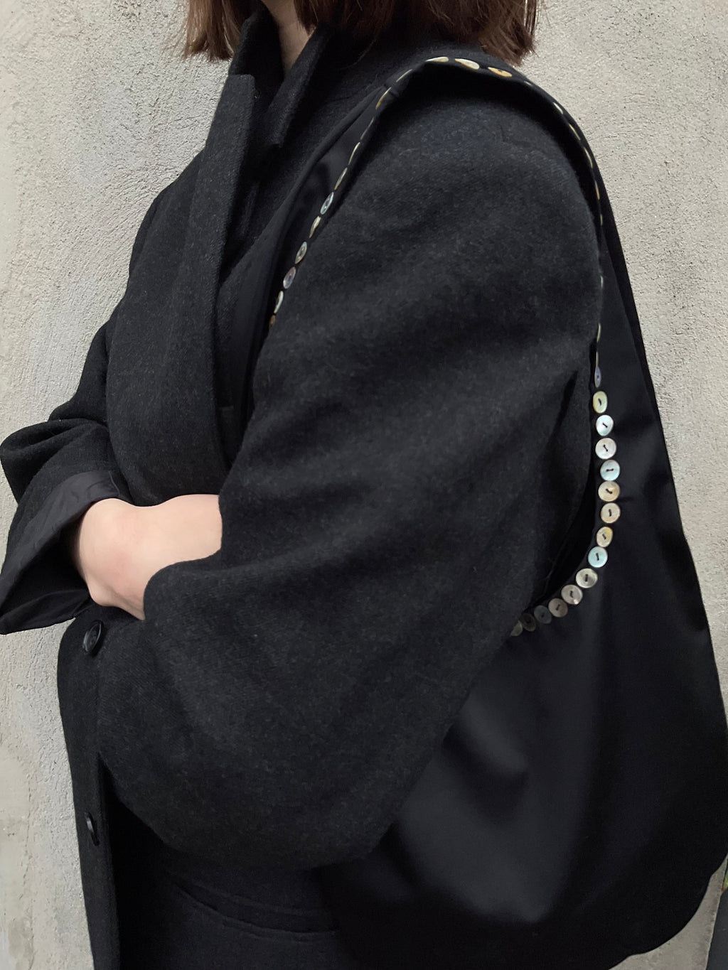 Moonlight Hobo Black Satin