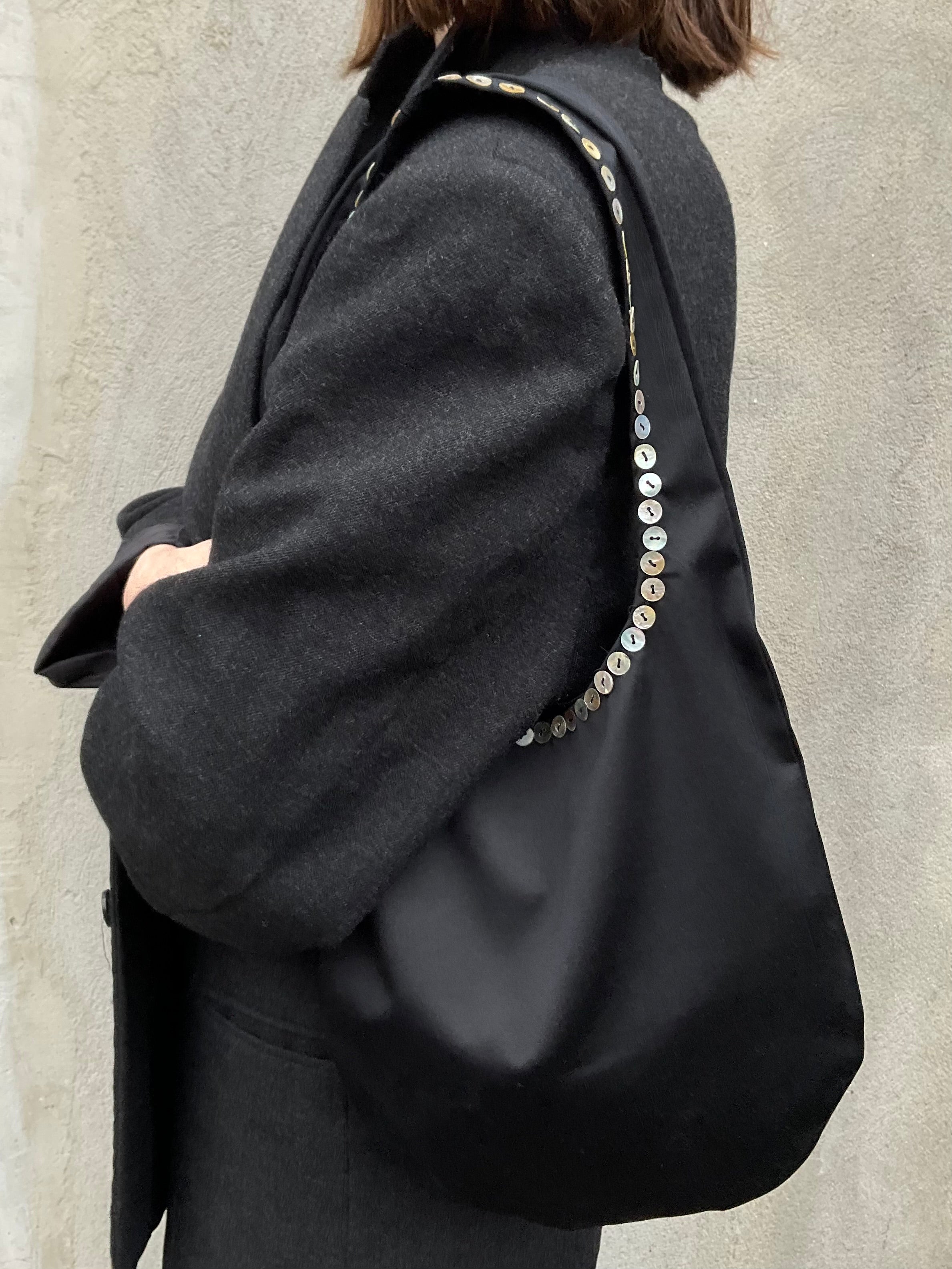 Moonlight Hobo Black Satin