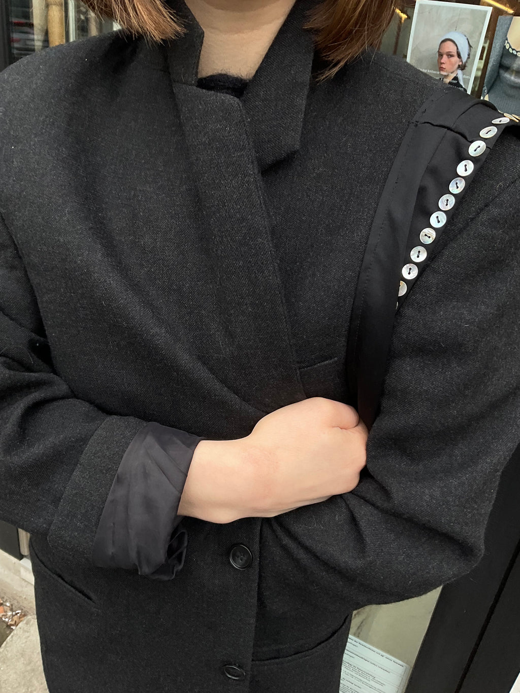 Moonlight Hobo Black Satin