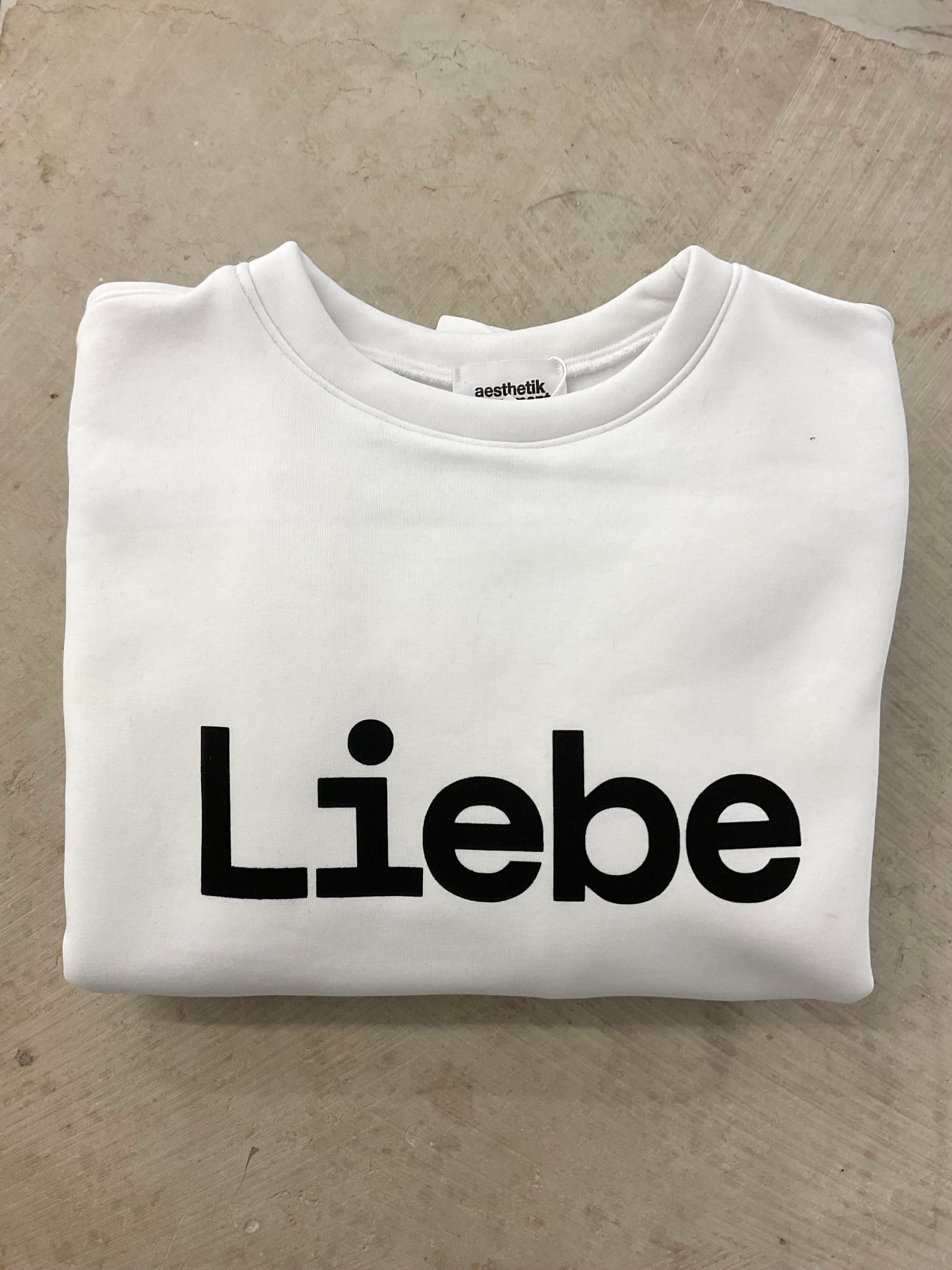 White Liebe sweatshirt Pullover white