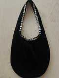 Moonlight Hobo Black satin