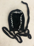 Merino Wool Bonnet with Mother-of-Pearl Buttons – Handmade in Berlin
