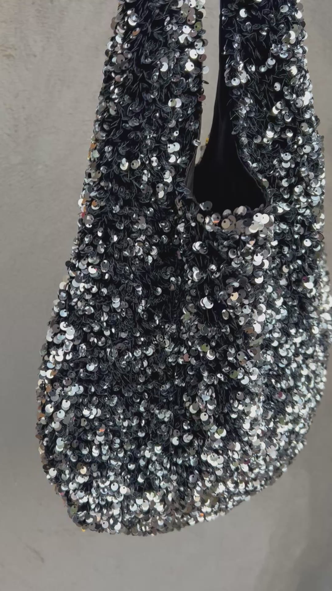 Moonlight Hobo Black Silver